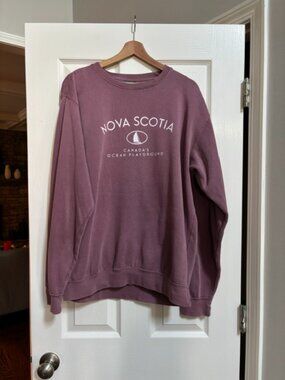 Nova Scotia Coastal Culture Dusty Rose sweatshirt - L
